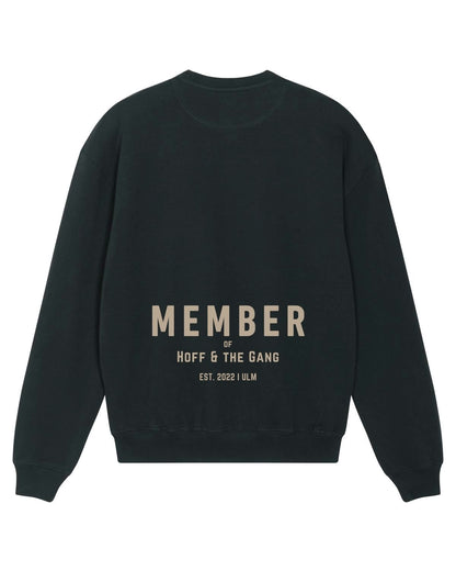 Damen Oversized Sweatshirt "MEMBER of ... HOFF & THE GANG" Black