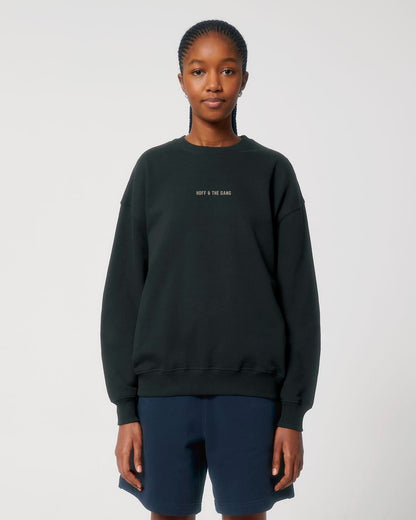 Damen Oversized Sweatshirt "MEMBER of ... HOFF & THE GANG" Black