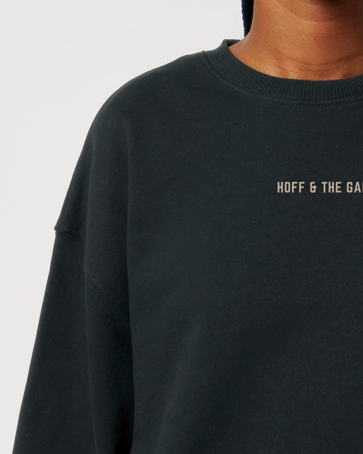 Damen Oversized Sweatshirt "MEMBER of ... HOFF & THE GANG" Black