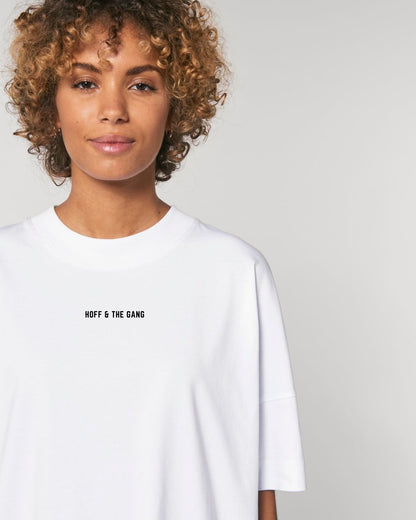 Damen Oversized Shirt "HOFF & THE GANG" White