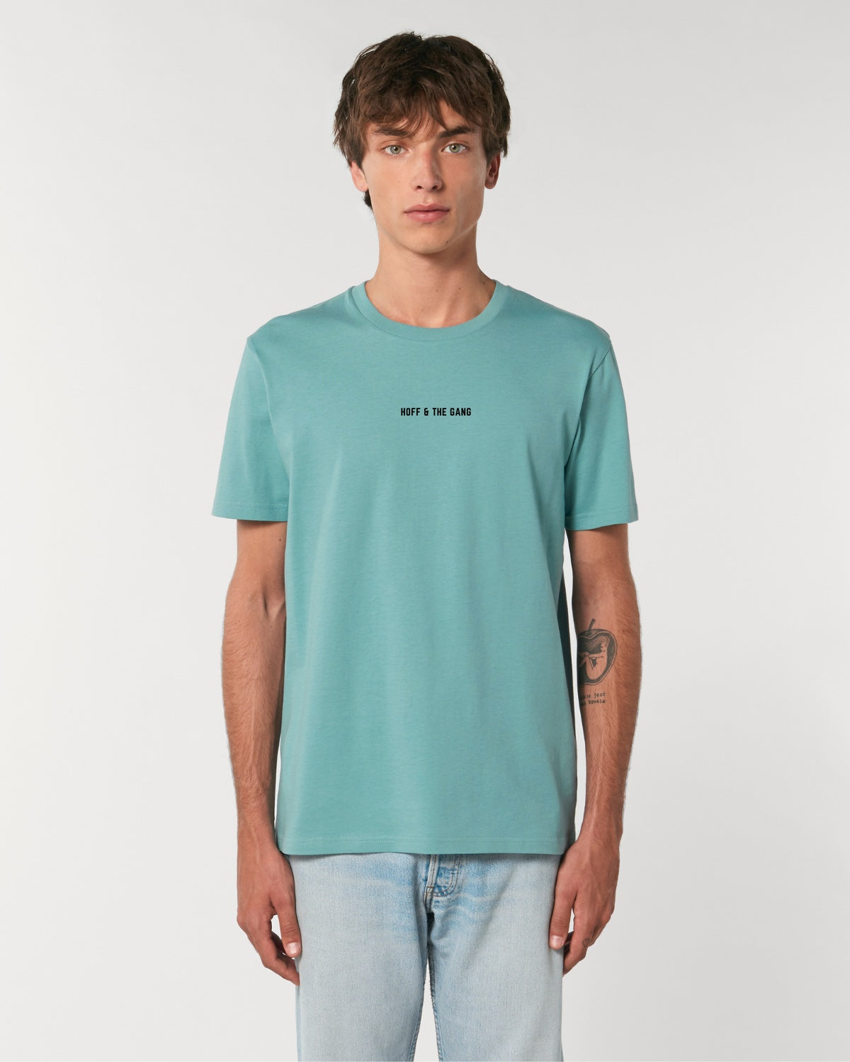 Herren Basic Shirt "HOFF & THE GANG" Teal Monstera