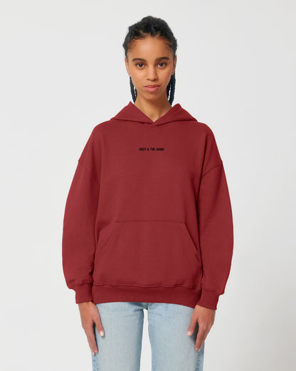 Damen Basic Oversized Hoodie "HOFF & THE GANG" Red Earth