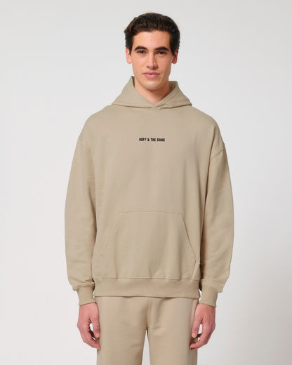 Herren Basic Oversized Hoodie "HOFF & THE GANG" Desert Dust