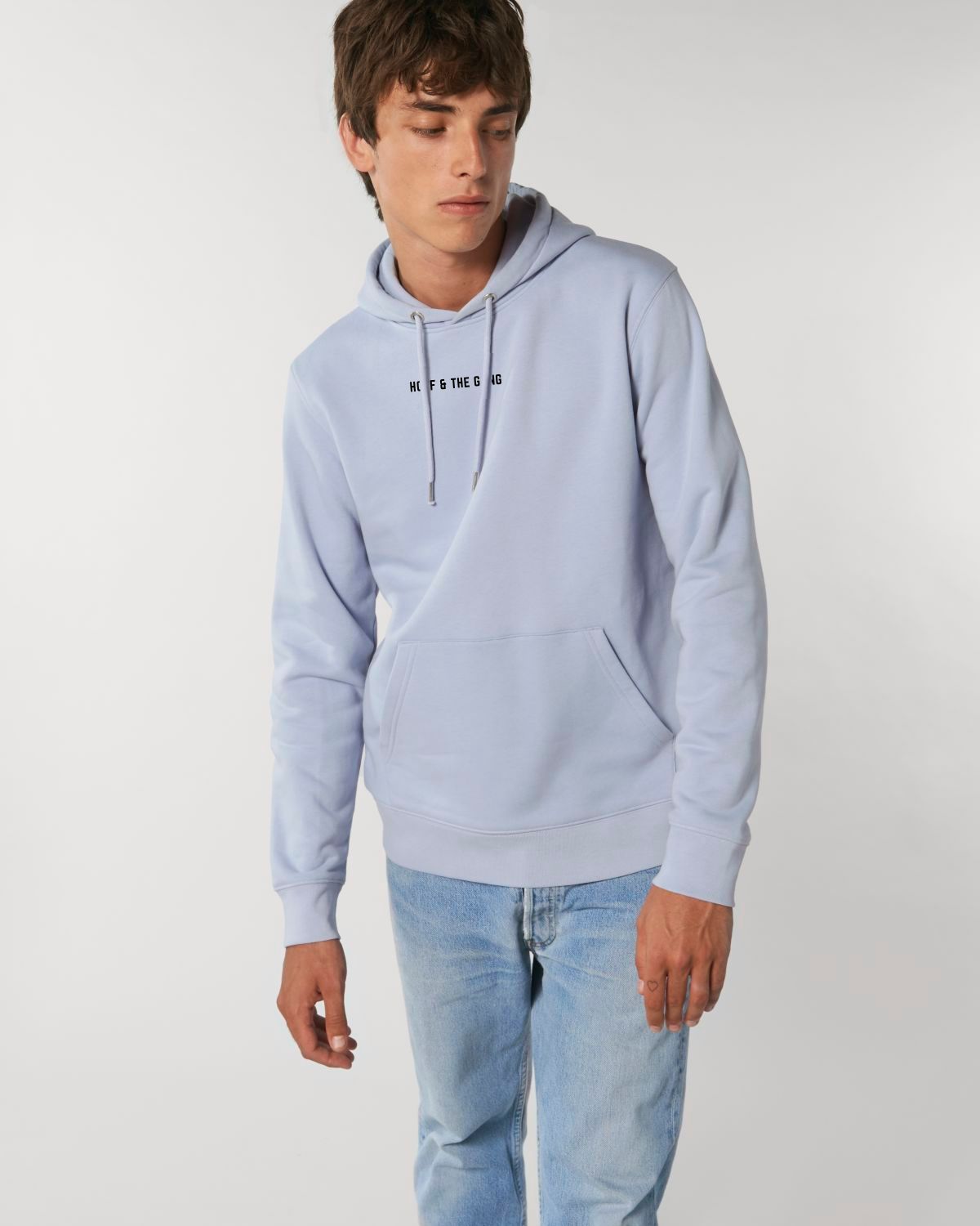 Herren Basic Hoodie "HOFF & THE GANG" Serene Blue