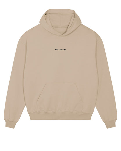 Damen Basic Oversized Hoodie "HOFF & THE GANG" Desert Dust