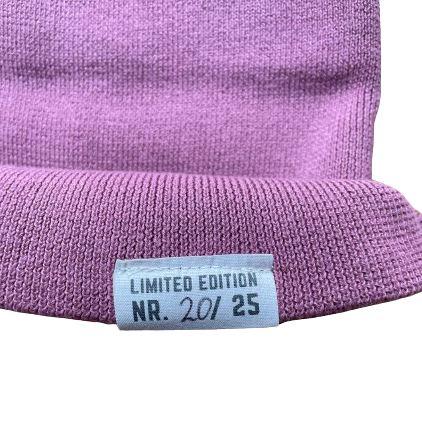 Unisex Rib Beanie "Limited" Hibiskus Rosé 1/25