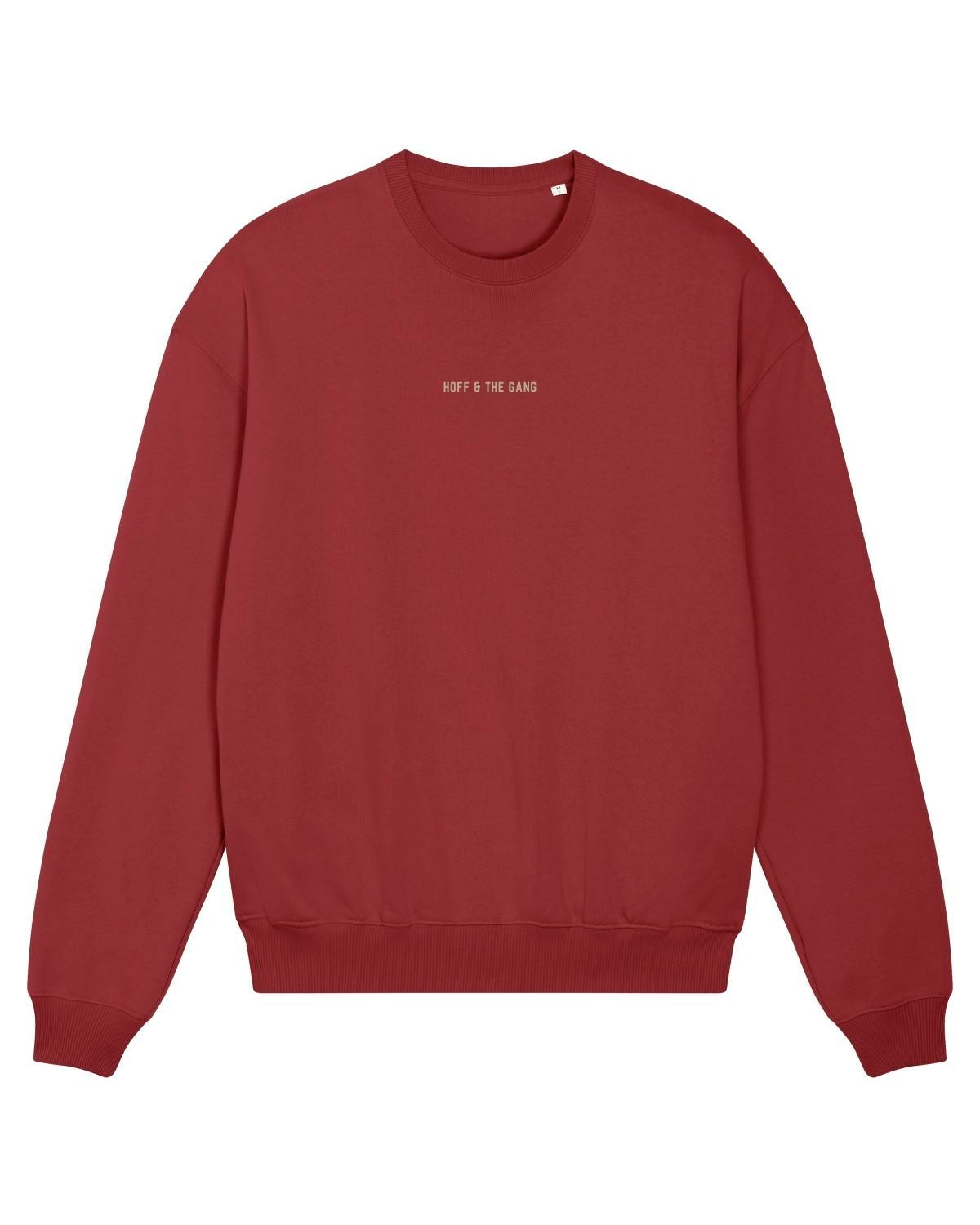 Damen Oversized Sweatshirt "MEMBER of ... HOFF & THE GANG" Red Earth