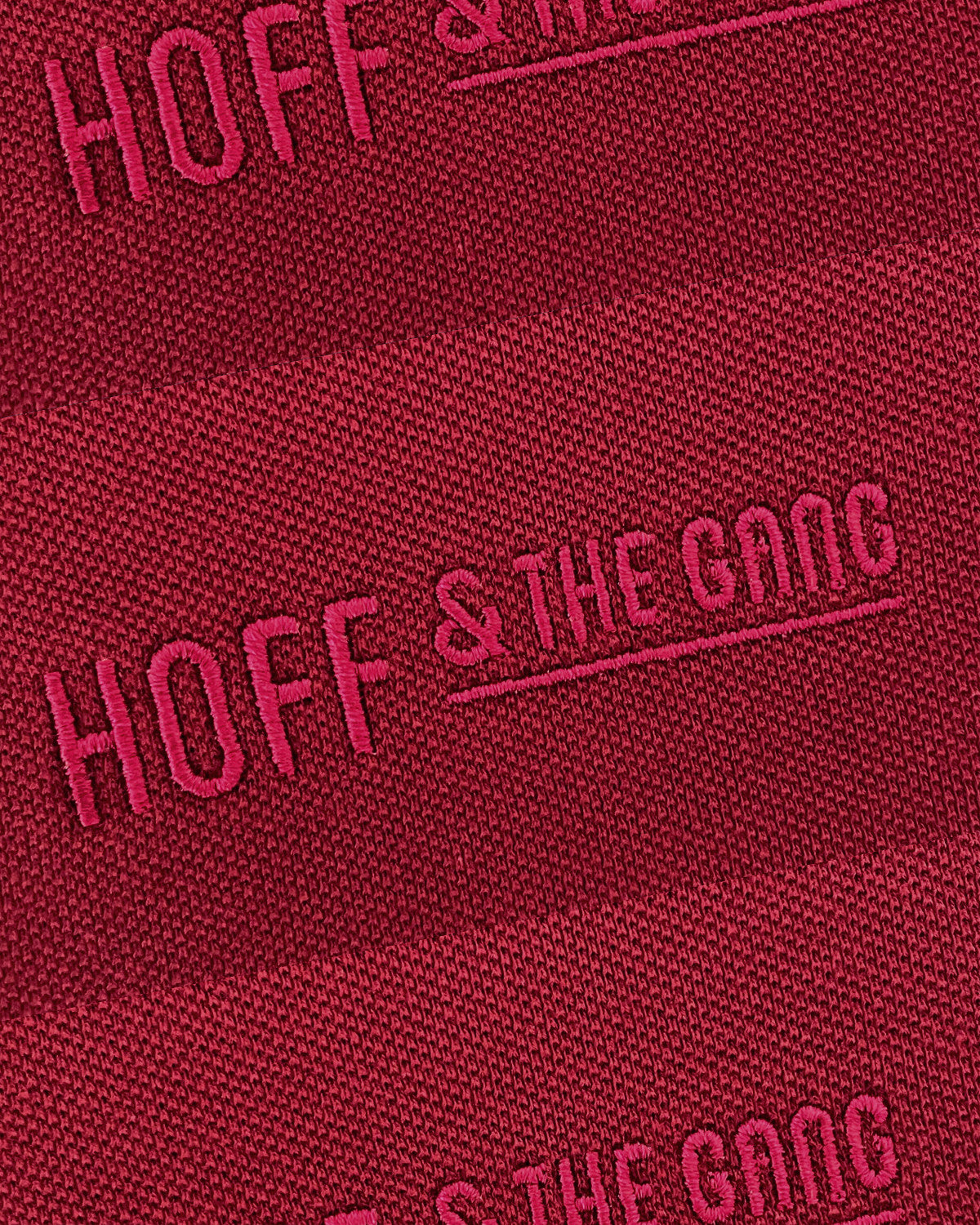 Herren Poloshirt "HOFF & THE GANG" Burgundy