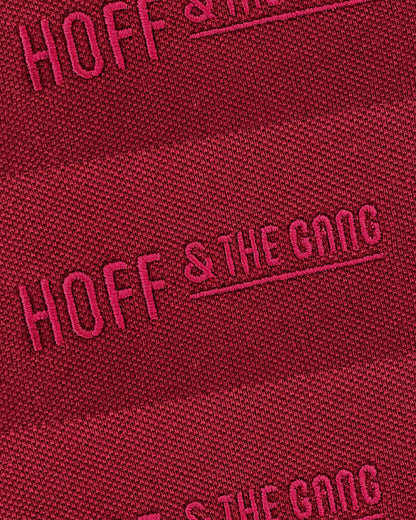 Herren Poloshirt "HOFF & THE GANG" Burgundy